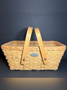 Vintage Spring 1999 Bath & Body Works Special Edition Wicker Basket w/ Handles